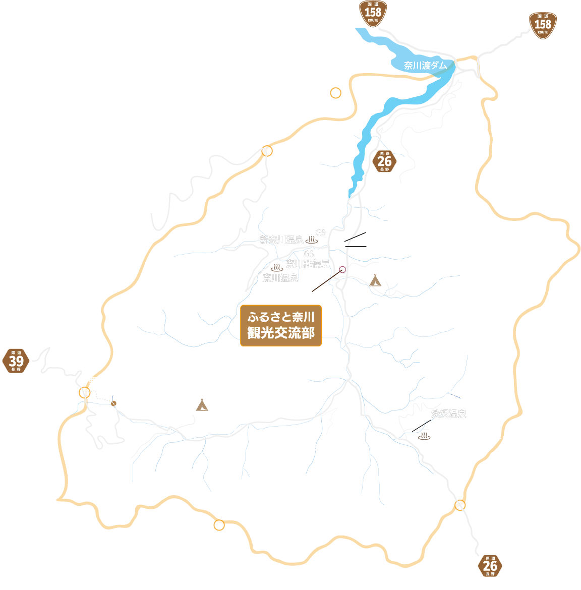 奈川地区の地図