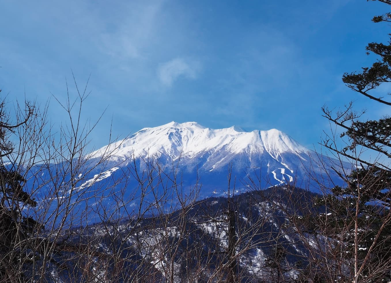 乗鞍岳を望む